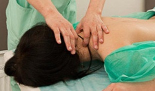 Osteochondrosis neck massage therapy